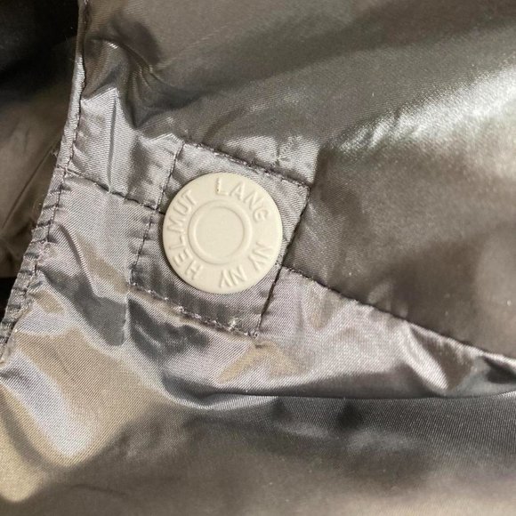 helmut lang y2k asymmetrical one shoulder puffer silver grey sleeve - Picture 4 of 4